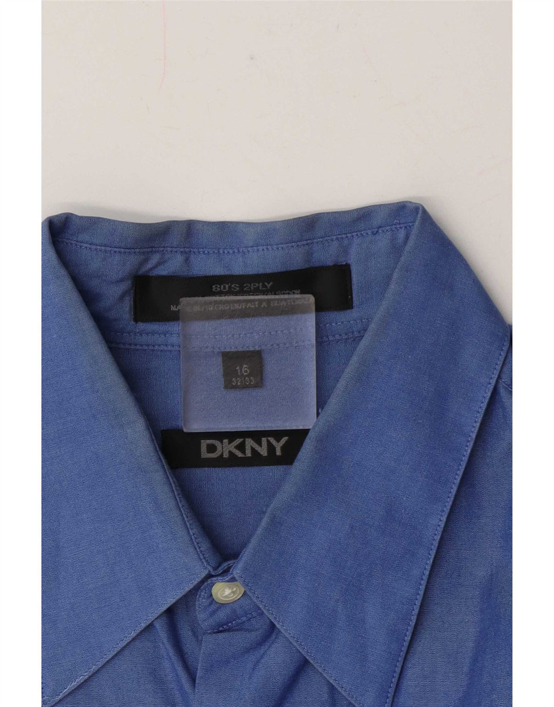 Dkny muška košulja veličine 16 veliki plavi pamuk