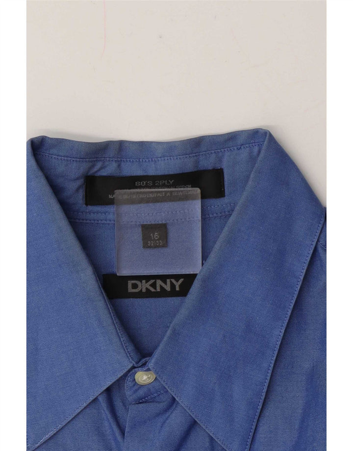 Dkny muška košulja veličine 16 veliki plavi pamuk
