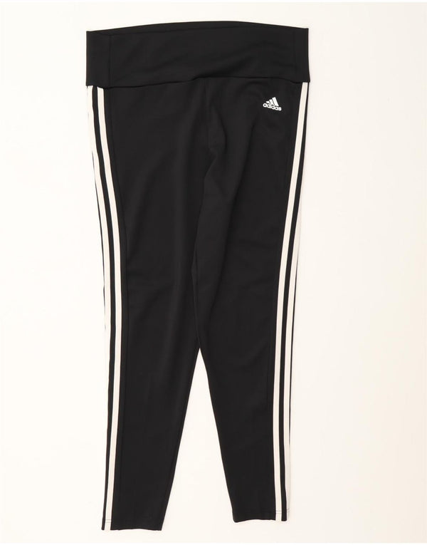 Adidas ženske Aeroready tajice UK 16/18 veliki crni poliester