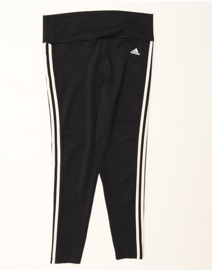 Adidas ženske Aeroready tajice UK 16/18 veliki crni poliester