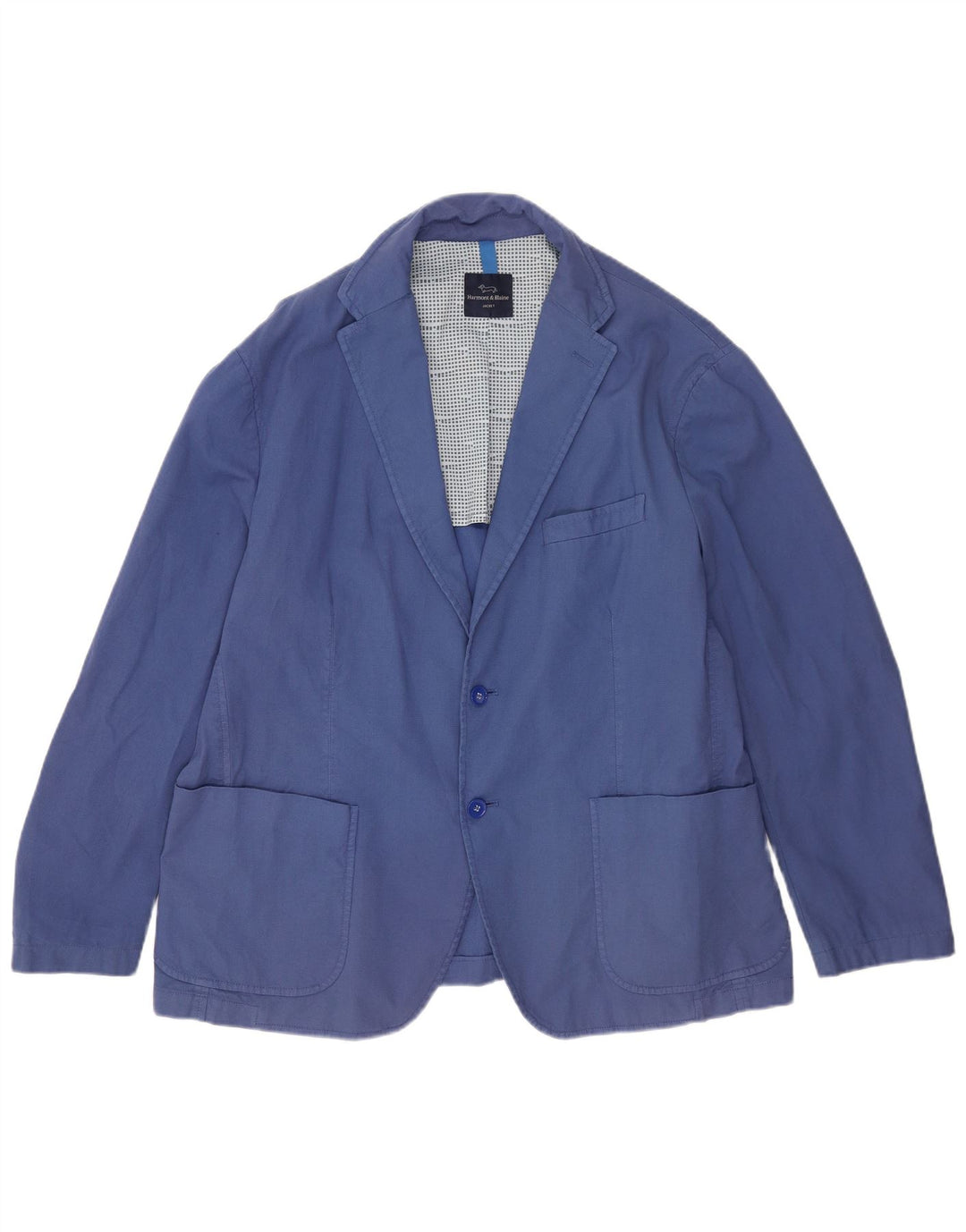 Harmont & Blaine muška jakna sa 2 gumba UK 42 XL plavi pamuk