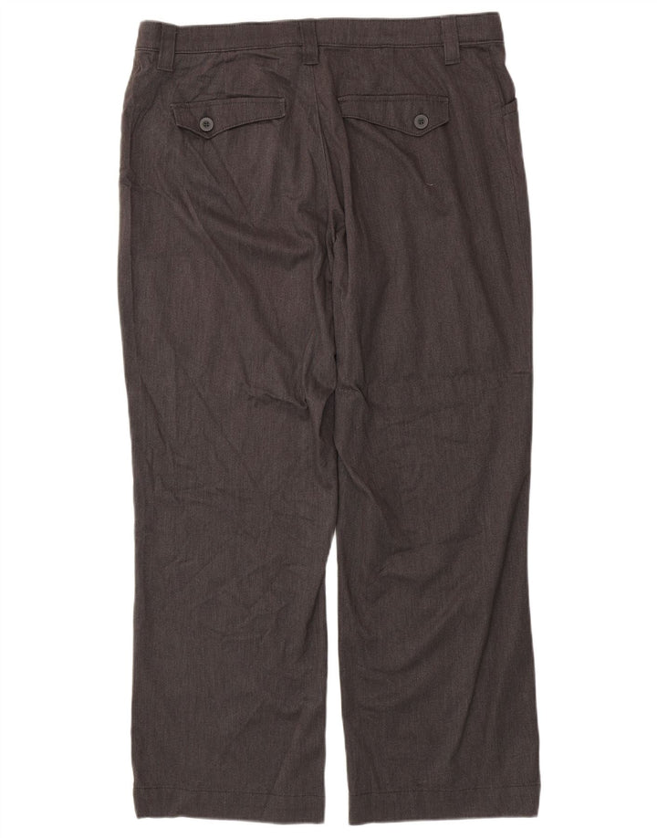 LEE Ženske ravne ležerne hlače visokog struka US 18 2XL W38 L29 sive