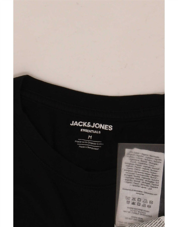 Jack & Jones muška majica kratkih rukava srednji crni pamuk