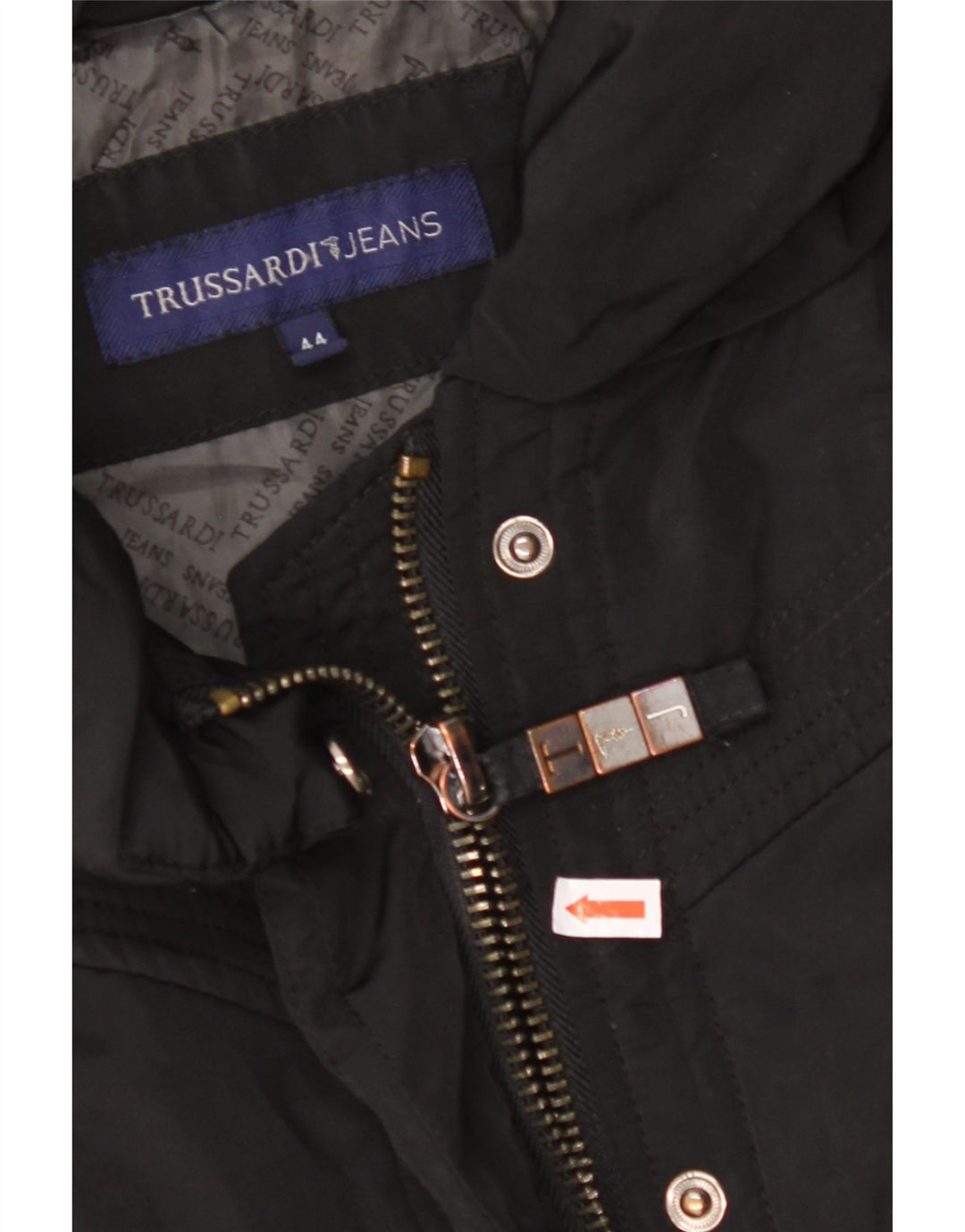 TRUSSARDI JEANS Ženska vjetrovka Kaput IT 44 srednje crni poliester