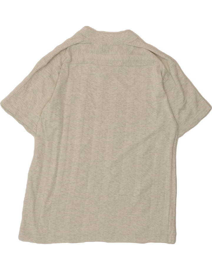VINTAGE Mens T-Shirt Top Large Grey Cotton Vintage Vintage and Second-Hand Vintage from Messina Hembry 