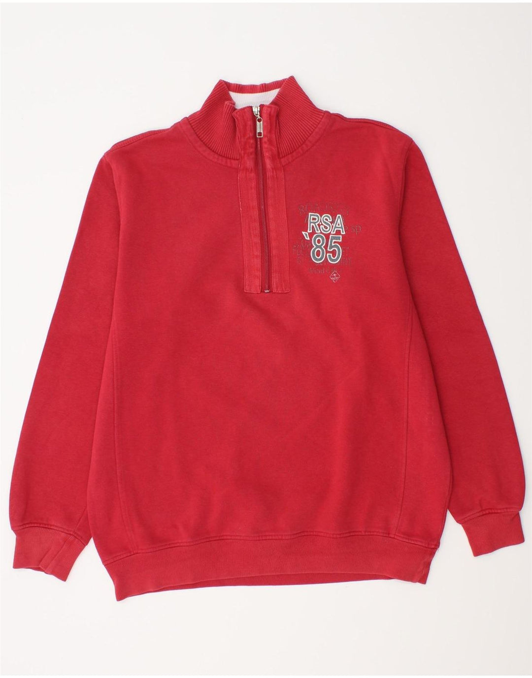 ROADSIGN AUSTRALIA Muška majica s izrezom s patentnim zatvaračem Veliki crveni pamuk