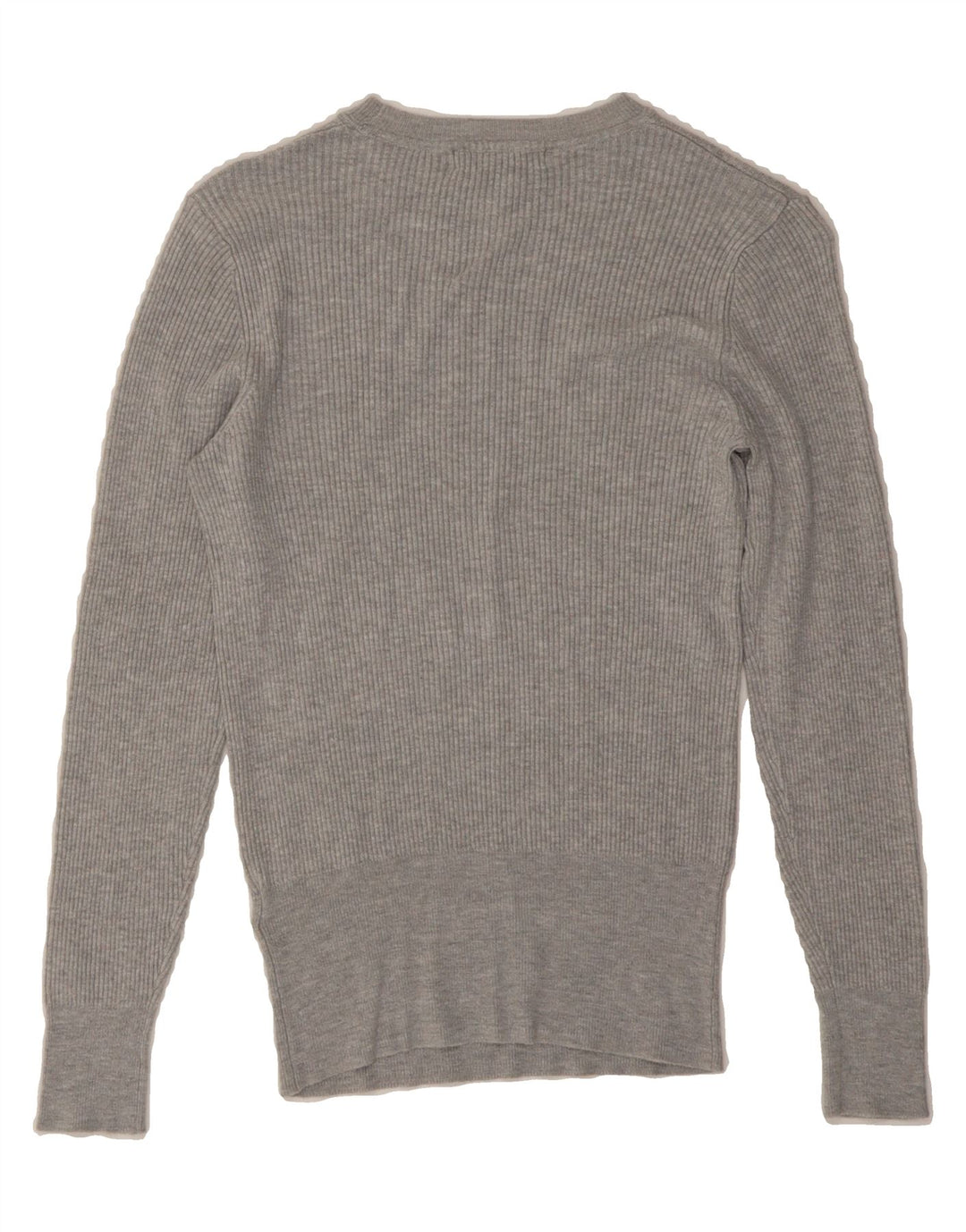 MARKS & SPENCER Womens Crew Neck Jumper Sweater UK 10 Small  Grey Viscose Vintage Marks & Spencer and Second-Hand Marks & Spencer from Messina Hembry 
