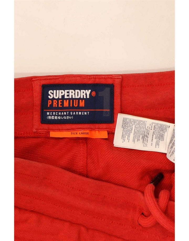 Superdry muške sportske kratke hlače veliki crveni pamuk