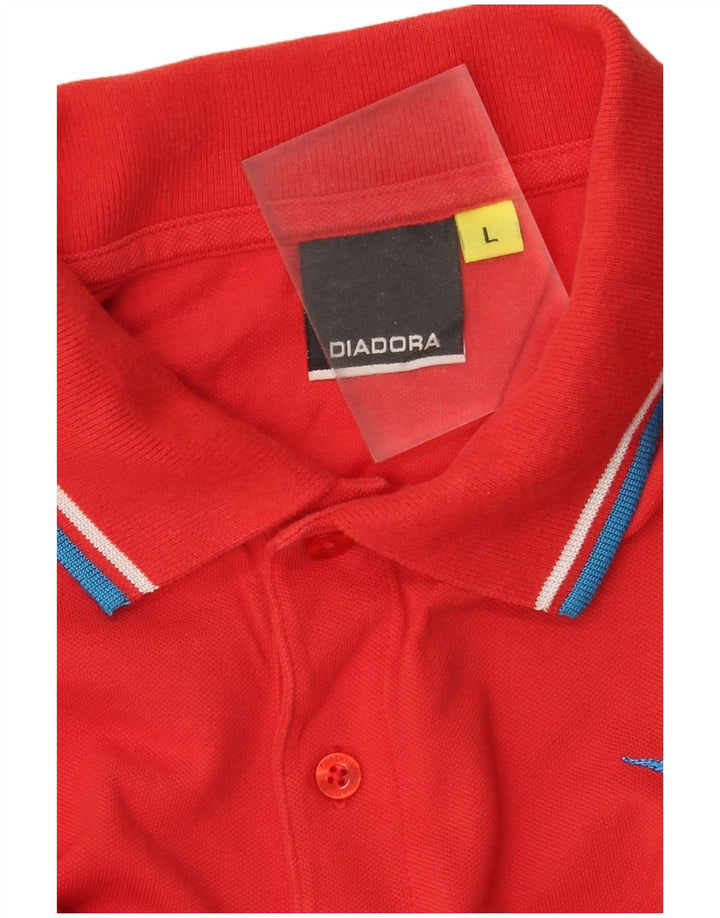 Diadora muška polo majica dugih rukava velika crvena