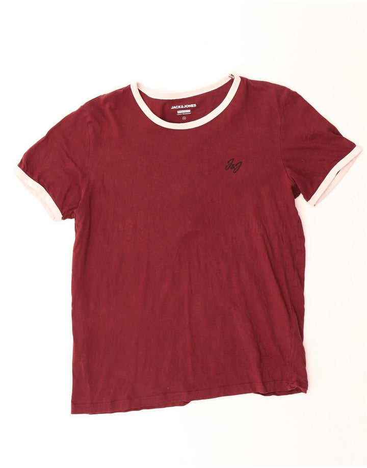 Jack & Jones muška majica kratkih rukava standardnog kroja srednje kestenjaste boje