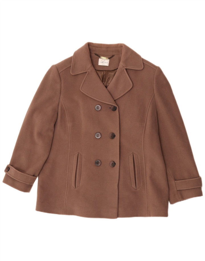 Eastex ženski graškasti kaput UK 18 XL smeđa vuna