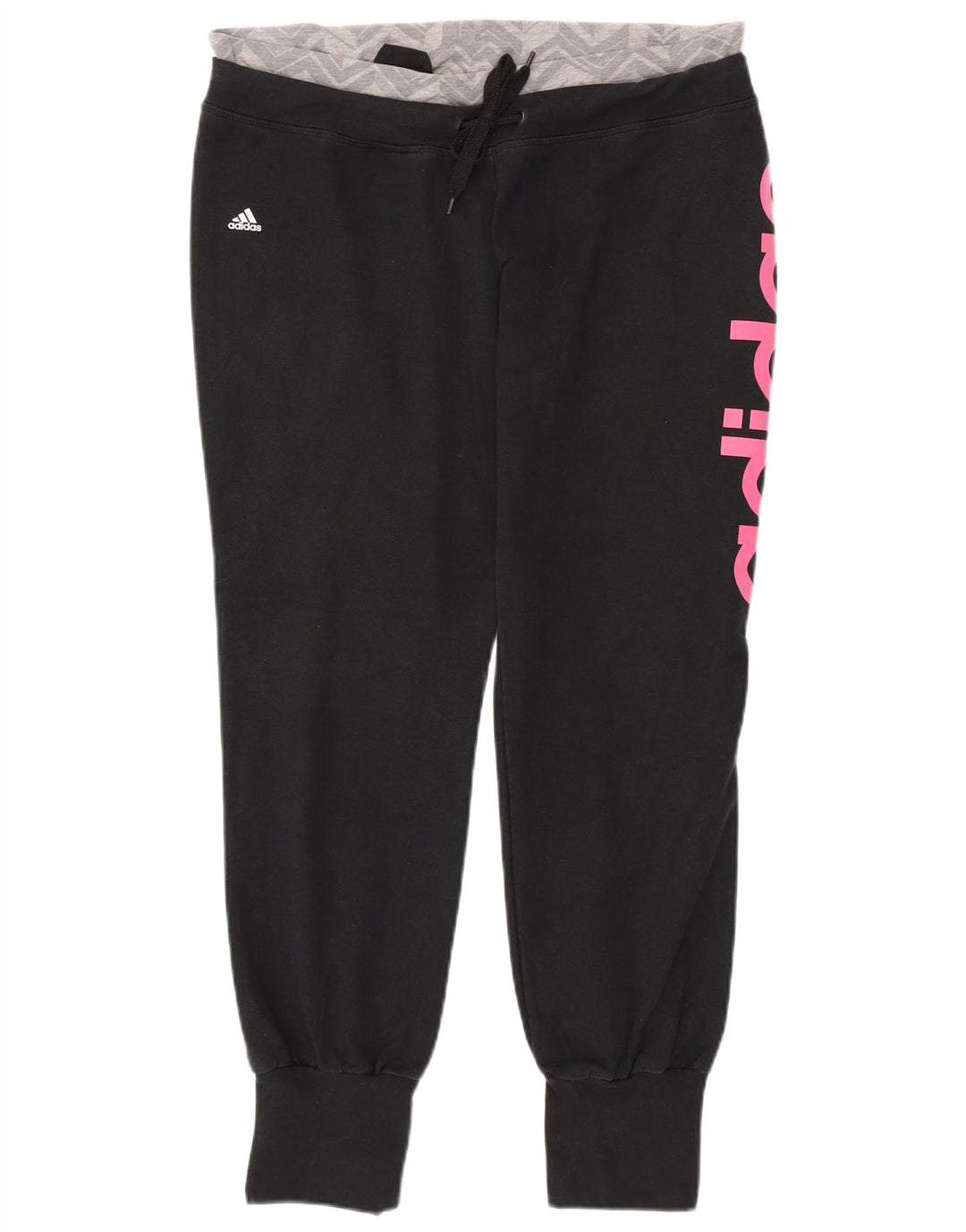 ADIDAS Ženske Climalite Trenirke Hlače Joggers UK 16/18 Large Black