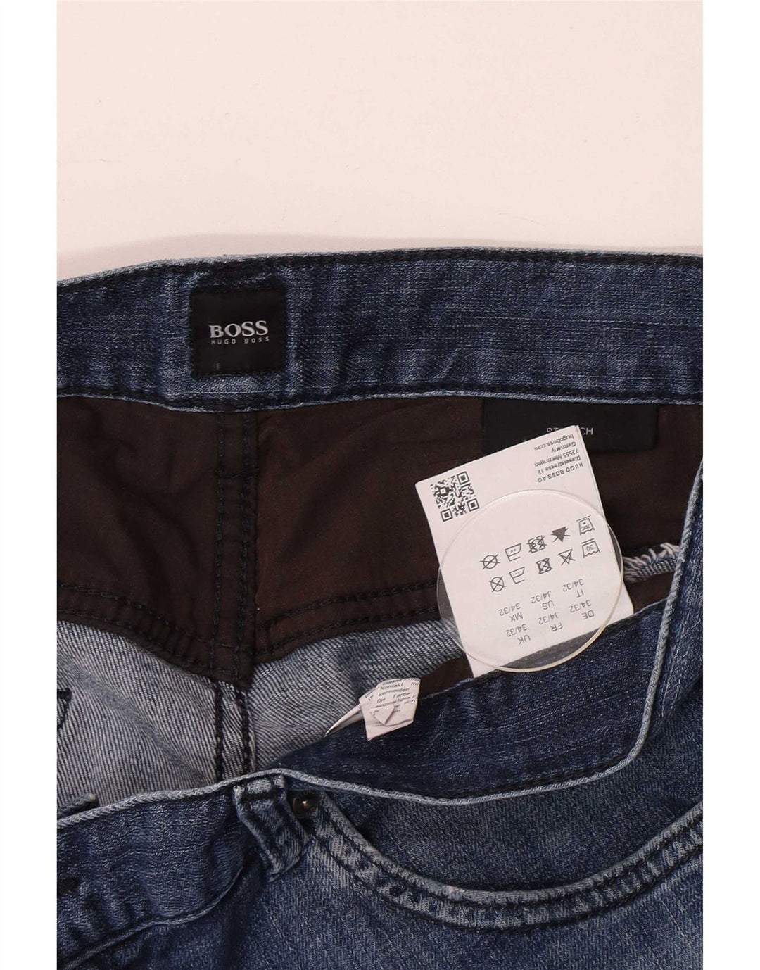 Hugo Boss Muške rastezljive uske traperice W34 L32 Plavi pamuk