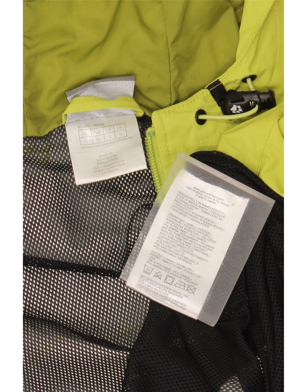 JACK WOLFSKIN Prevelika ženska kišna jakna s kapuljačom UK 16 velika zelena