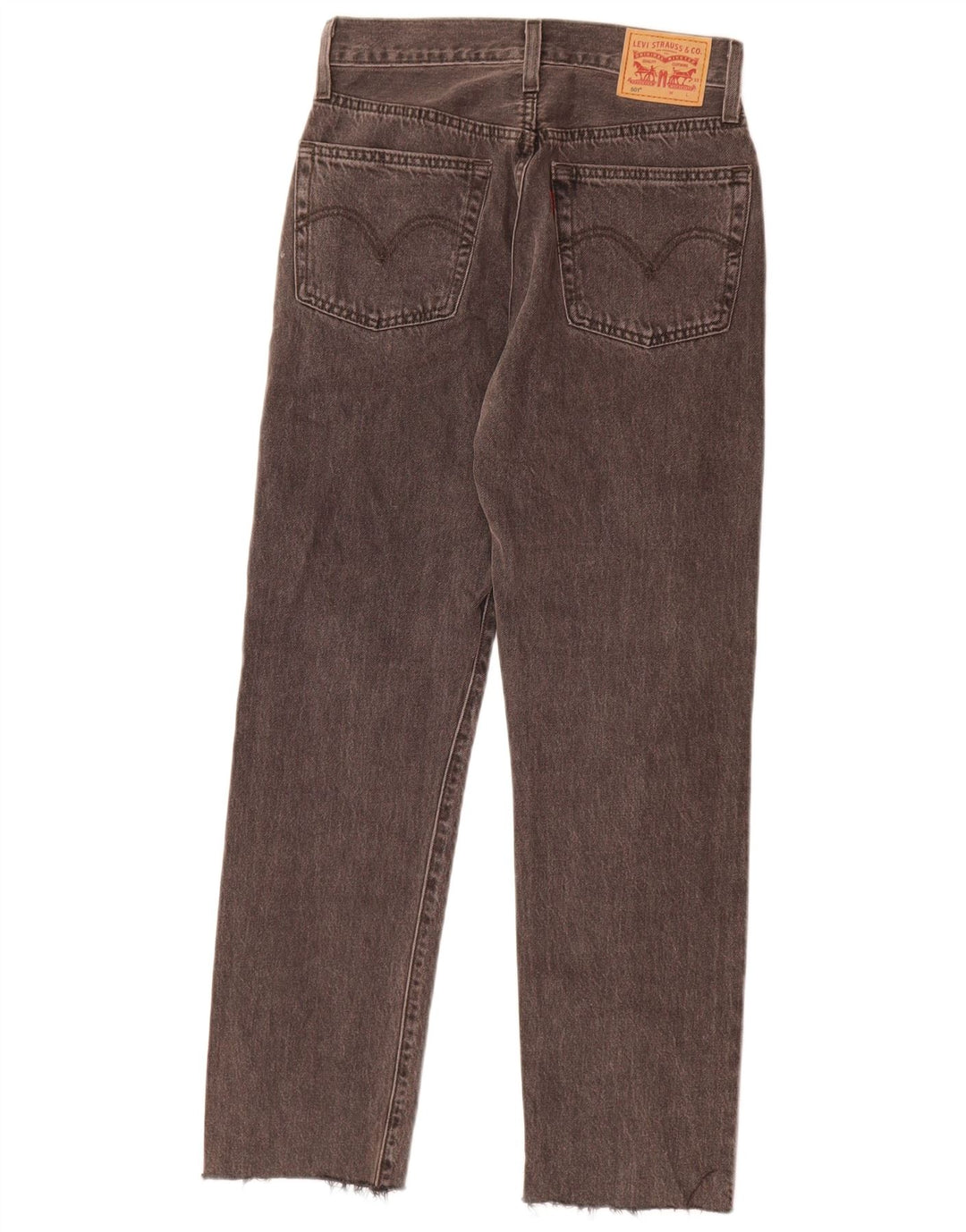 Levi's ženske 501 ravne traperice W25 L28 sivi pamuk