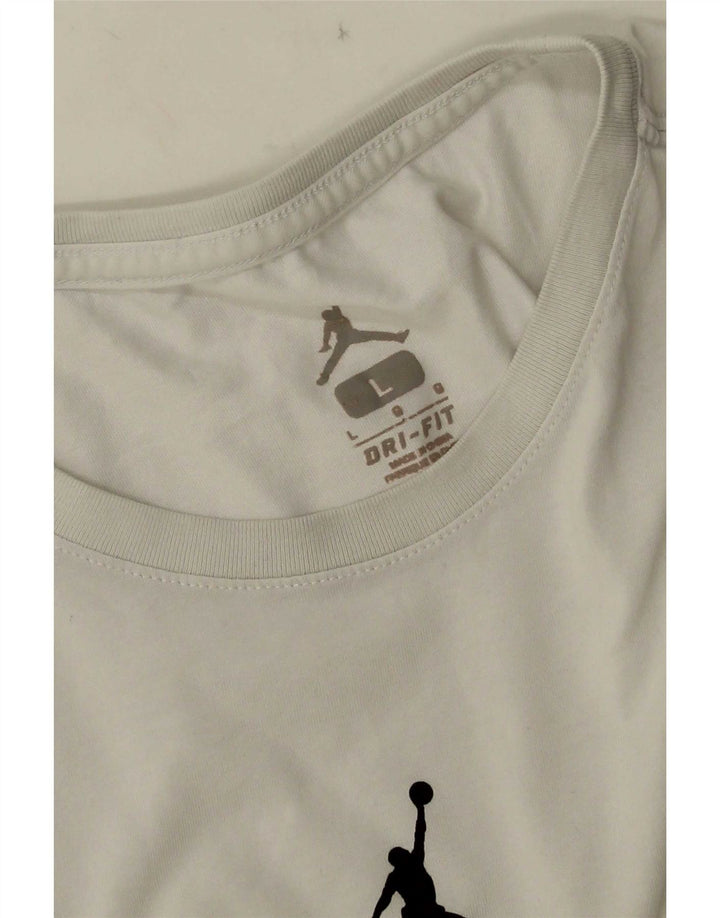 Velika bijela muška majica kratkih rukava Dri Fit