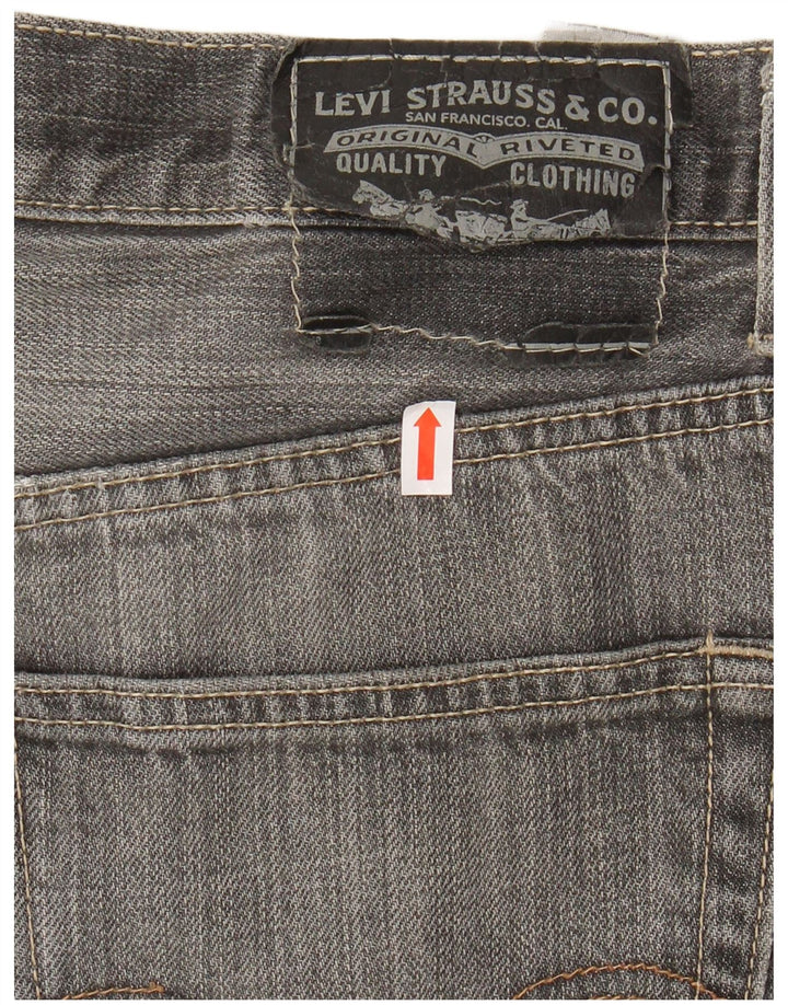 LEVI'S muške 505 ravne traperice W33 L30 sivi pamuk
