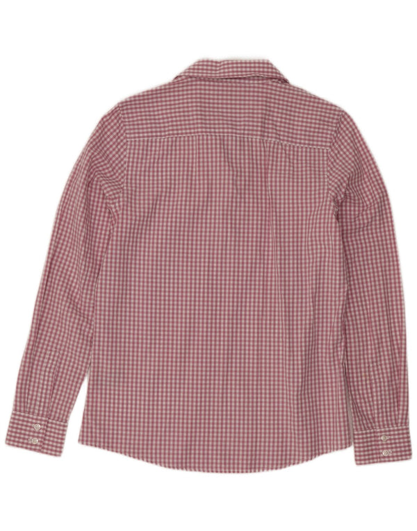 Crew Clothing Womens Classic Fit Pullover Shirt UK 10 Small Purple Gingham