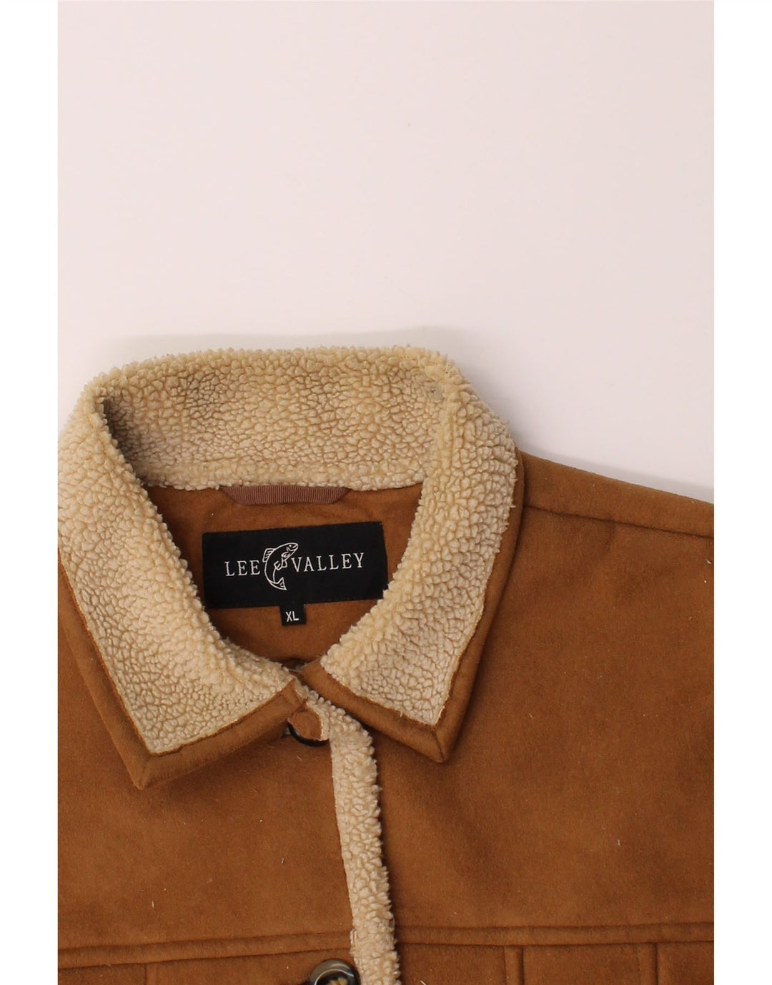 LEE VALLEY Womens Sherpa Jacket UK 18 XL Beige Polyester Vintage Lee Valley and Second-Hand Lee Valley from Messina Hembry 