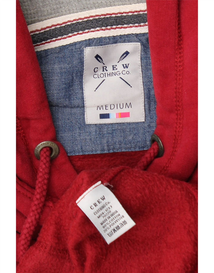 Crew Clothing Muška majica s kapuljačom Srednje crveni pamuk
