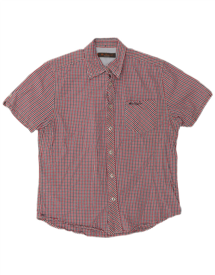 Ben Sherman muška košulja kratkih rukava srednje crvene pamučne boje
