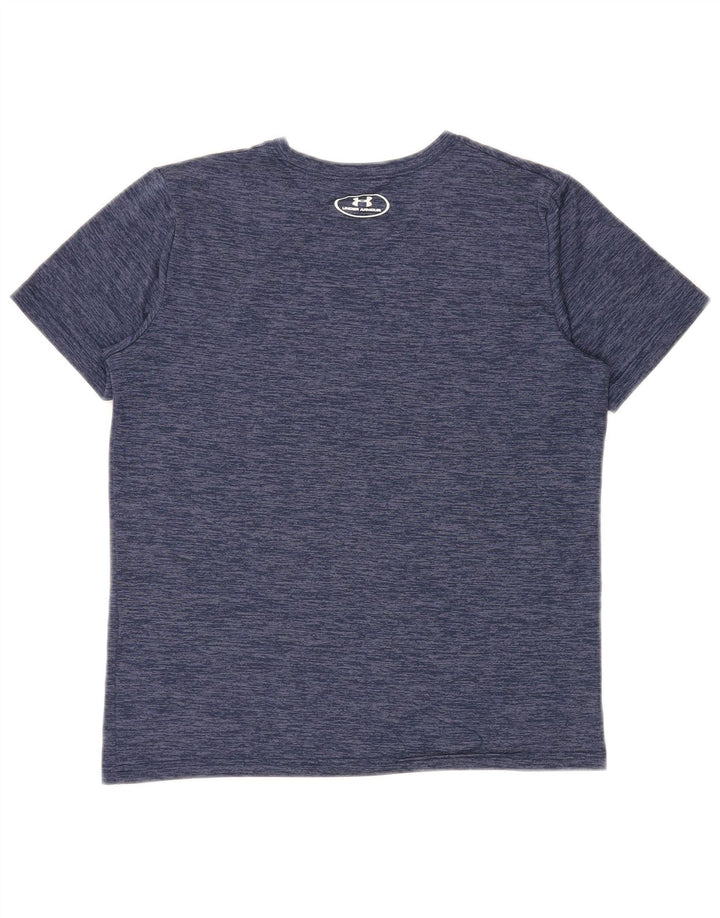 UNDER ARMOUR Boys Heat Gear Graphic majica kratkih rukava 13-14 Years XL tamnoplava
