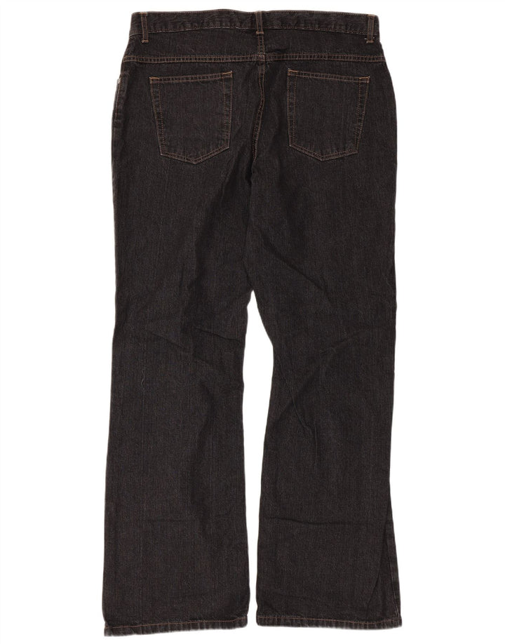 Marks & Spencer ženske traperice Bootcut UK 16 Large W34 L30 crni pamuk