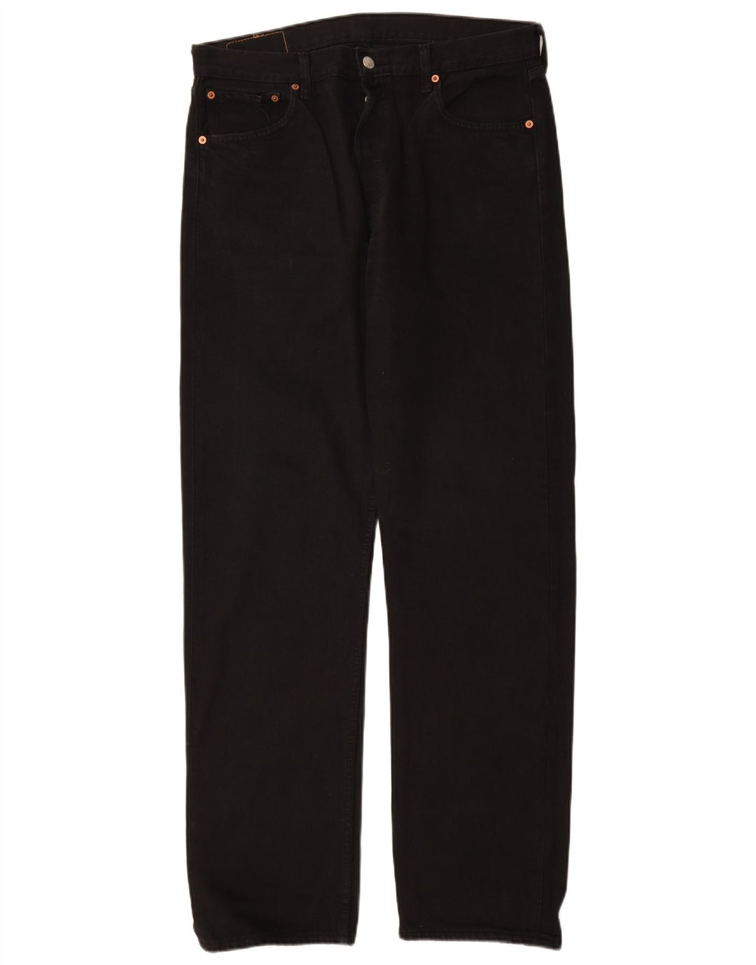 LEVI'S muške 501 ravne traperice W36 L34 crni pamuk