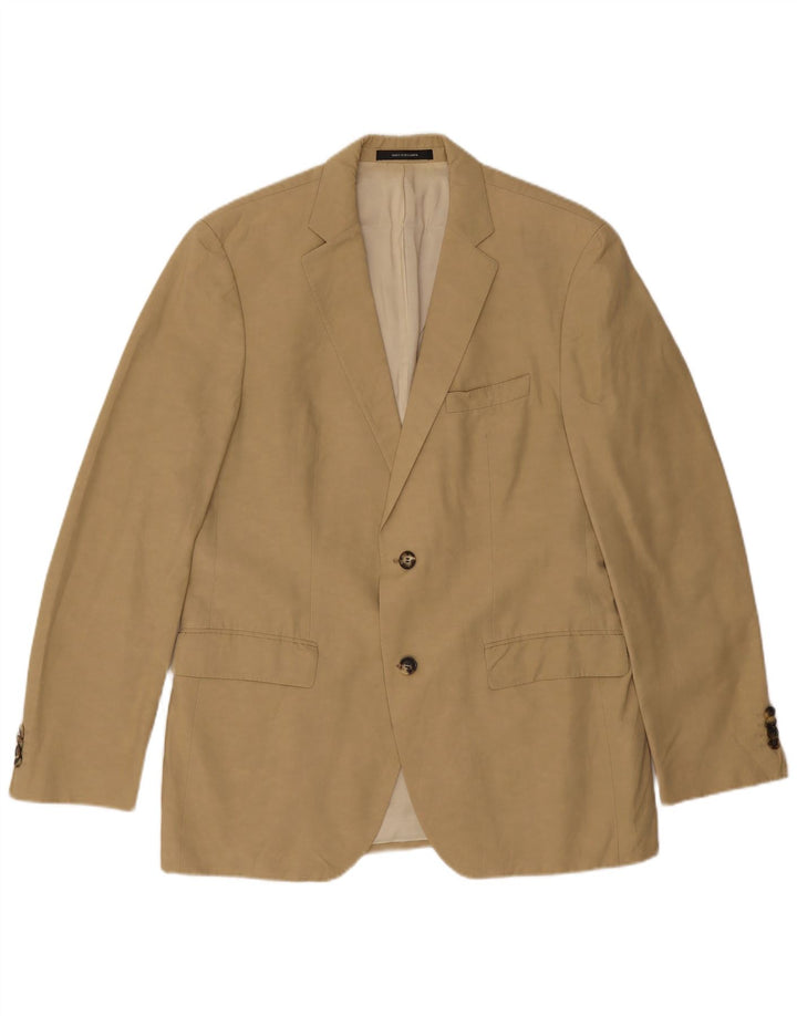 Hugo Boss muška jakna sa 2 gumba UK 50 Large Beige Cotton
