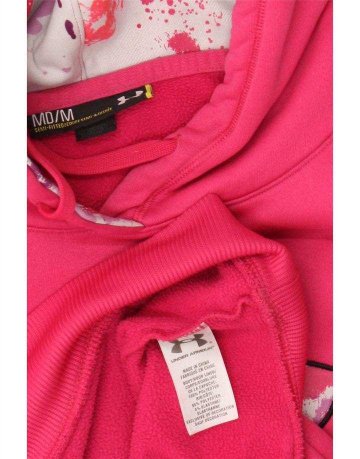 Under Armour Ženska majica s kapuljačom s kapuljačom UK 14 Srednje ružičasti poliester
