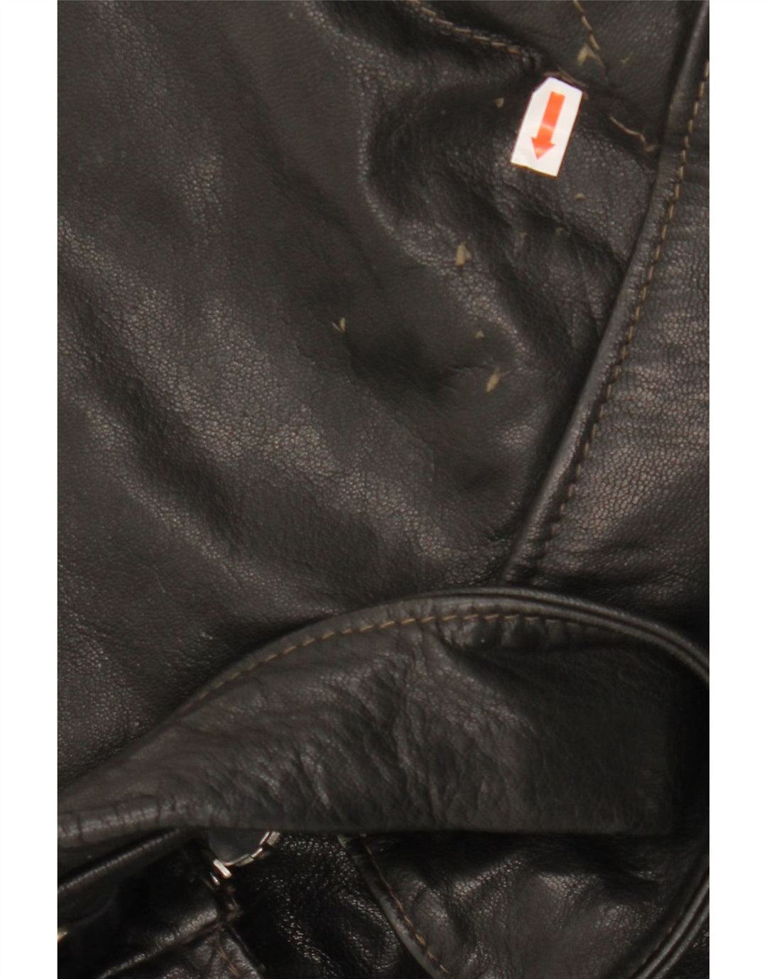 VINTAGE muška kožna jakna UK 40 velika crna koža