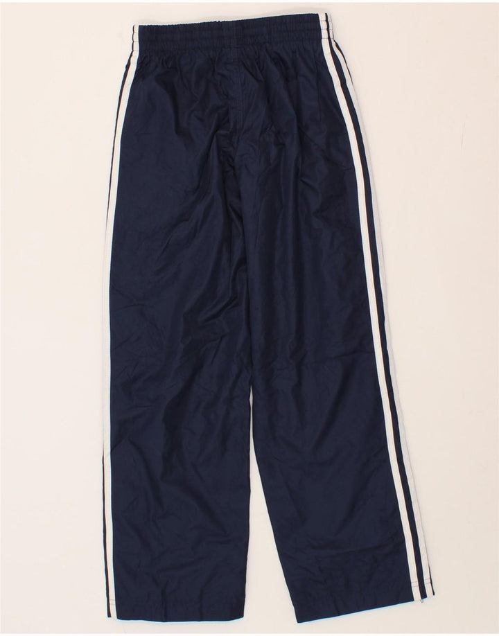 ADIDAS Boys Tracksuit Trousers 7-8 Years Navy Blue Polyester Vintage Adidas and Second-Hand Adidas from Messina Hembry 