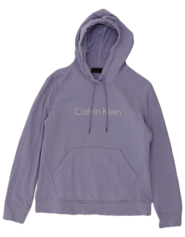 Ženska majica s kapuljačom Calvin Klein UK 14 srednje ljubičasta