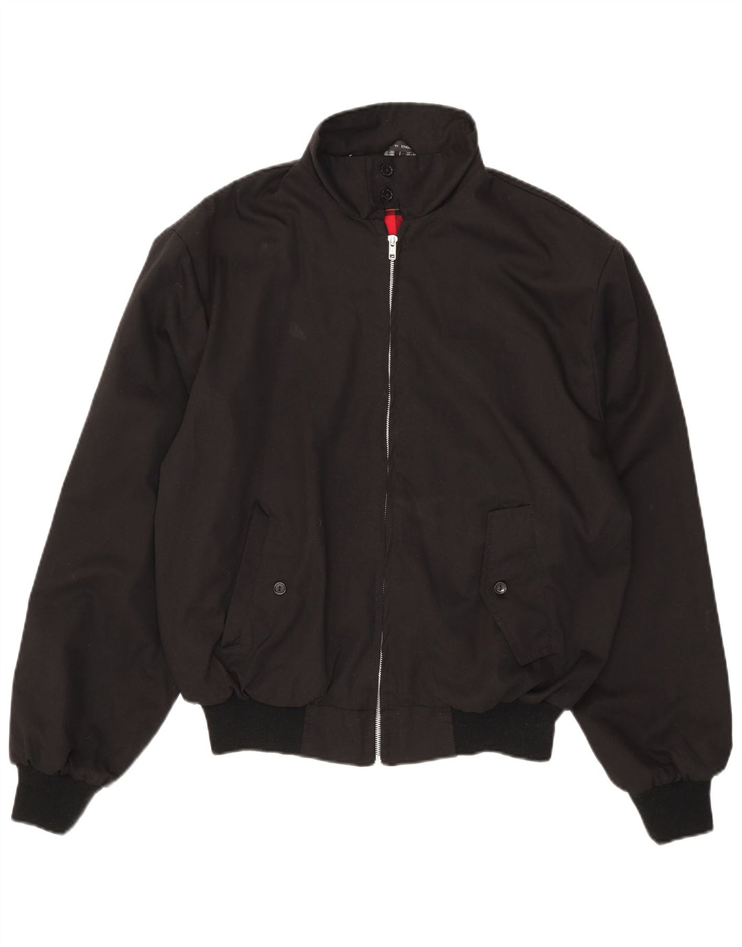 Vintage muška bomber jakna UK 40 veliki crni poliester