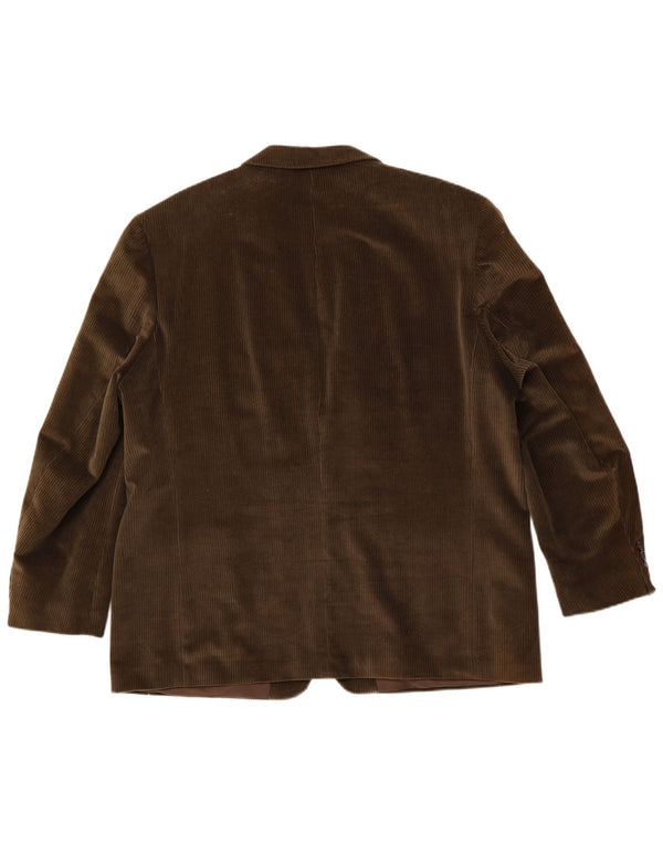 Canda Muška jakna od samta s 3 gumba UK 58 4XL Zeleni pamuk