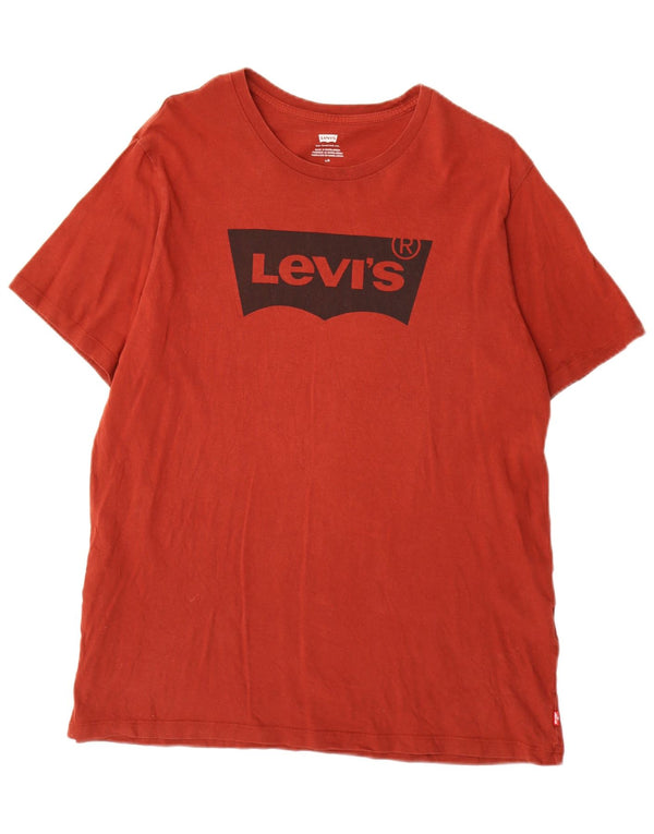 Levi's muška velika crvena pamučna majica s grafičkim motivima