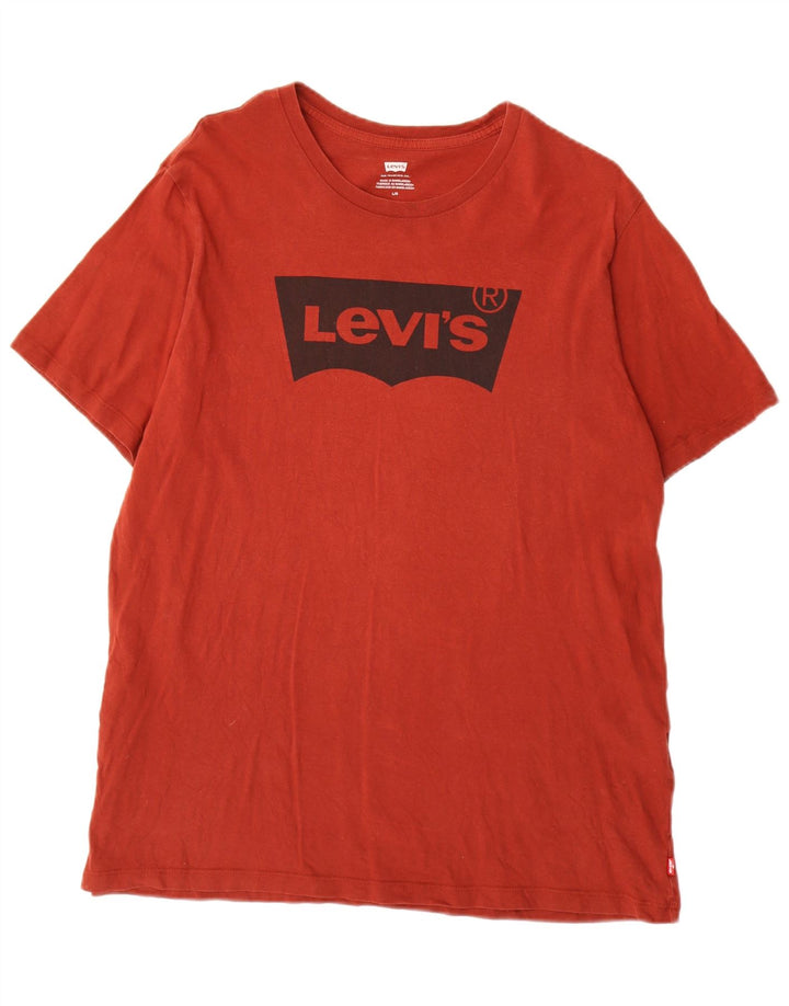 Levi's muška velika crvena pamučna majica s grafičkim motivima