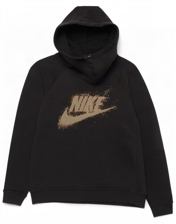 Ženska majica s kapuljačom Nike Graphic UK 14 Srednje crni pamuk