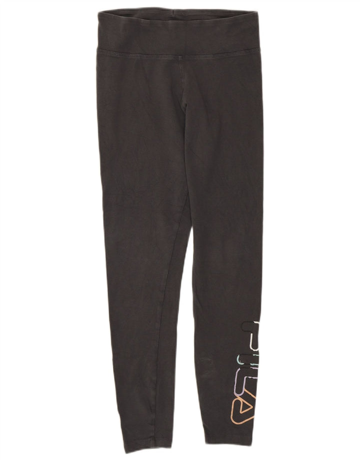 Fila ženske grafičke tajice UK 10 male sive pamučne