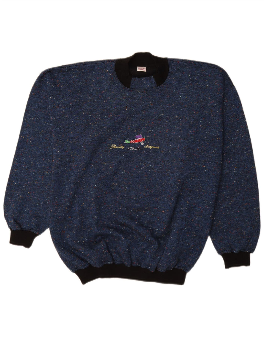 Vintage muški džemper s kornjačastim ovratnikom IT 48 srednje tamnoplave boje