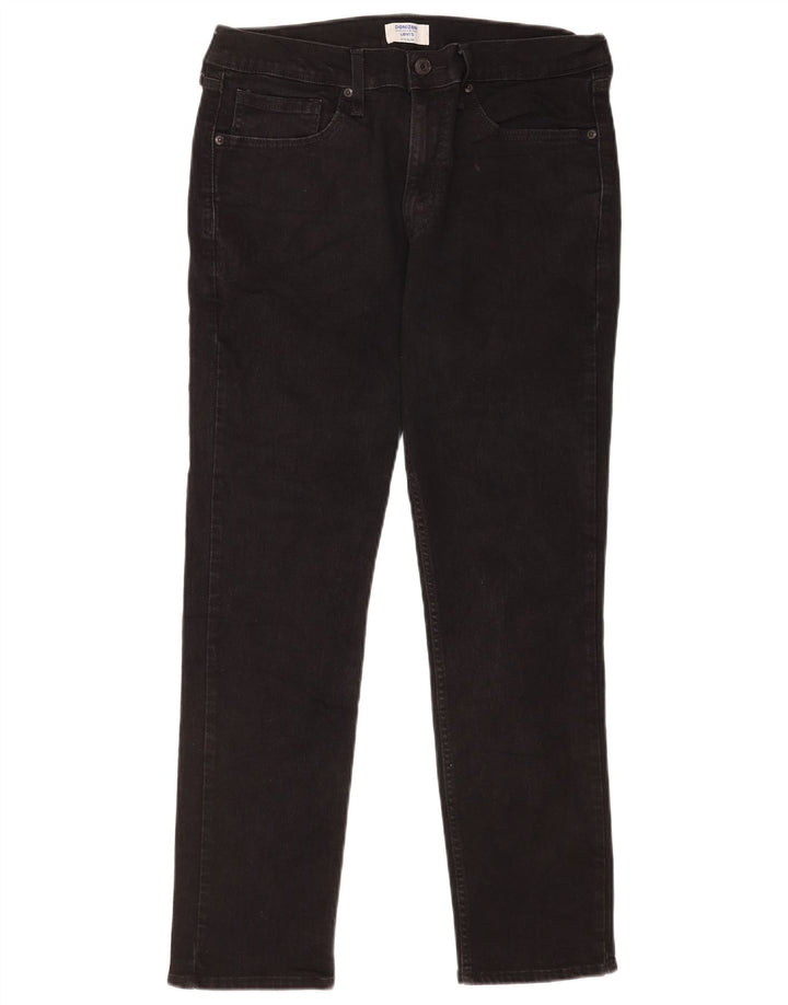 Levi's muške Denizen uske traperice W33 L30 crni pamuk