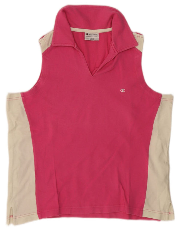 Champion ženska polo majica bez rukava UK 18 XL, ružičasti pamuk