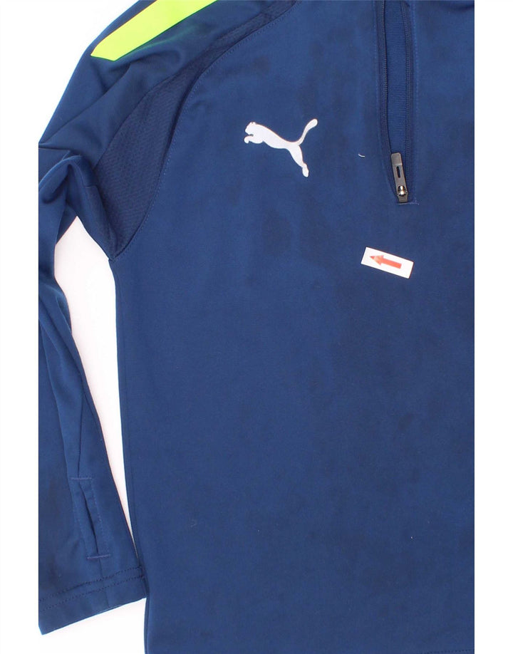Puma dječačka trenirka s patentnim izrezom, plava, 5-6 godina