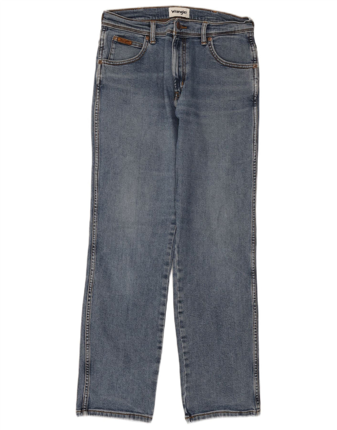 WRANGLER Muške Texas Straight Jeans W31 L30 Plavi pamuk