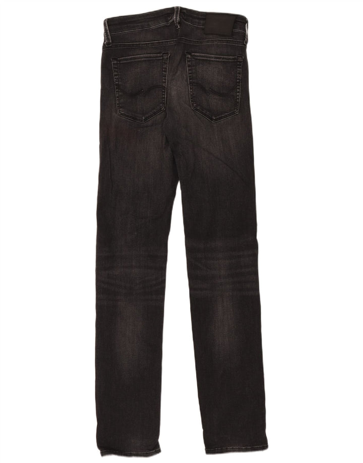 Jack & Jones muške uske traperice W30 L34 crni pamuk