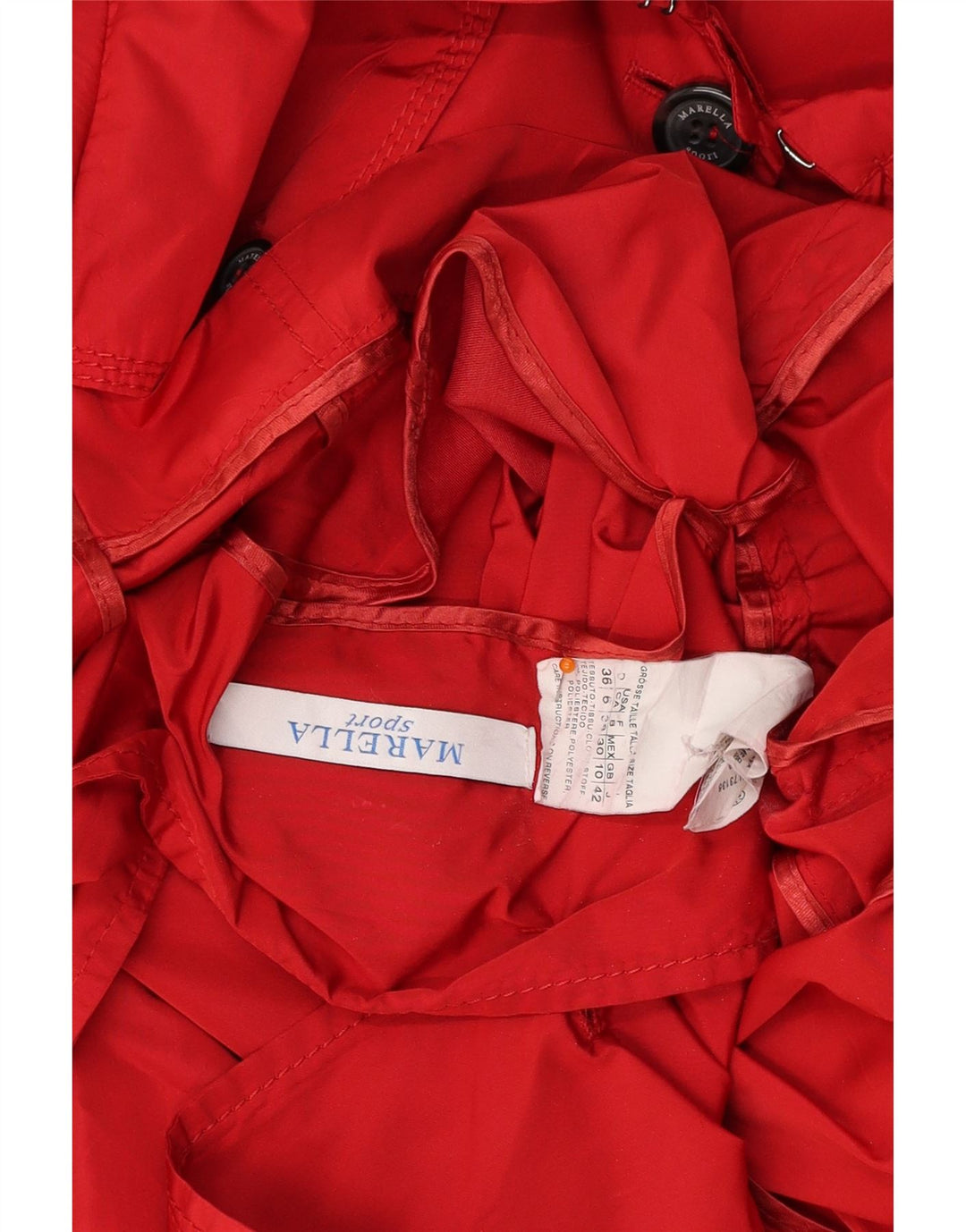 MARELLA ženski trenč kaput UK 10 Mali crveni poliester
