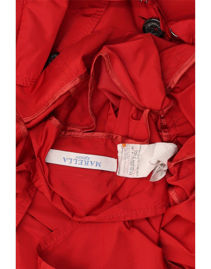 MARELLA ženski trenč kaput UK 10 Mali crveni poliester