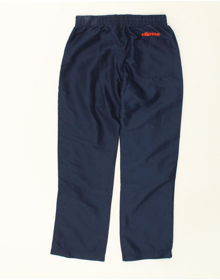 ELLESSE Boys Tracksuit Trousers 11-12 Years Navy Blue Polyester Vintage Ellesse and Second-Hand Ellesse from Messina Hembry 
