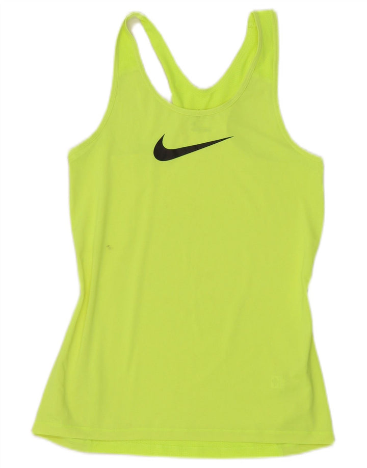 Nike Ženski Dri Fit Graphic Vest Top UK 12 srednje žuta
