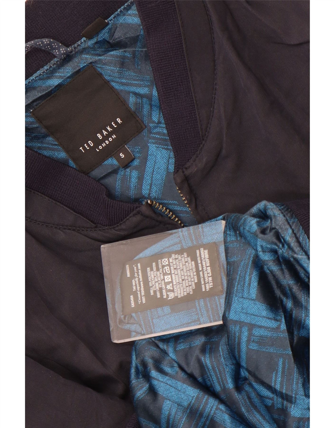 Ted Baker ženska bomber jakna veličina 5 XL tamnoplavi poliester